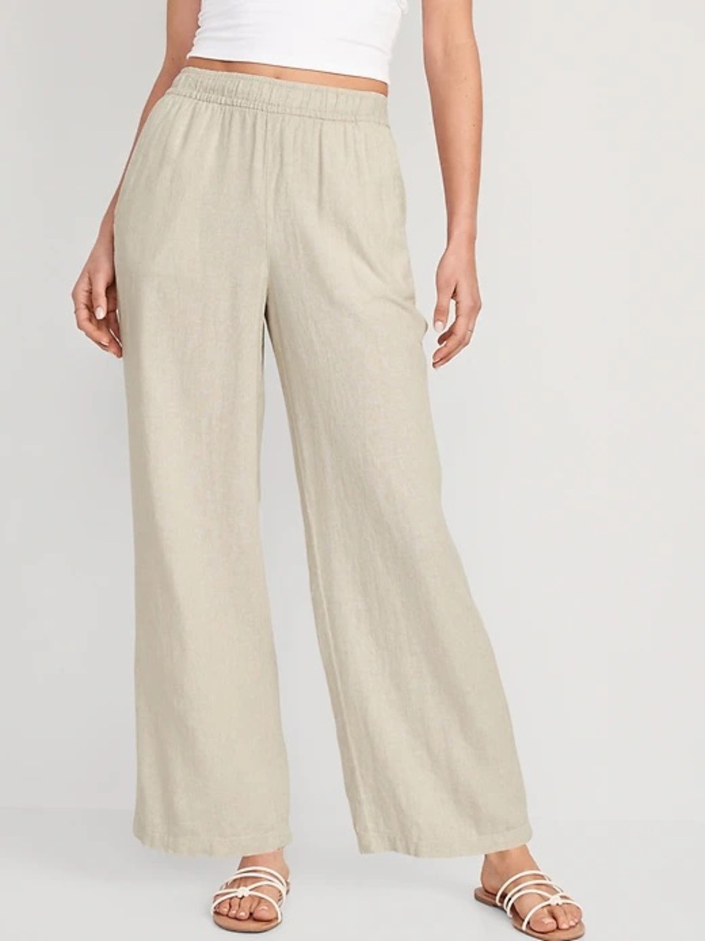 NWT Granola Wide Leg Linen Pants